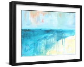 Coastal Blues 2-Jan Weiss-Framed Art Print