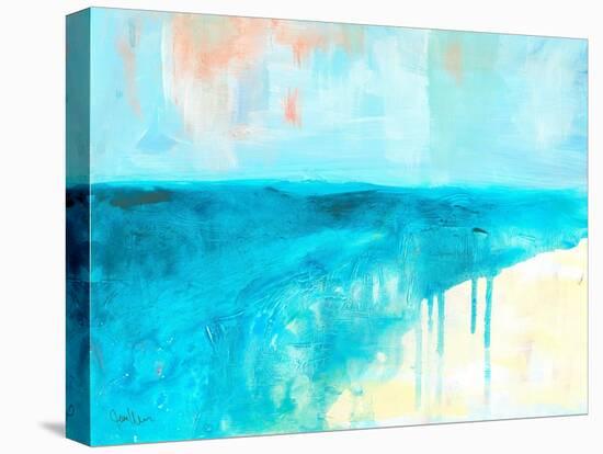 Coastal Blues 2-Jan Weiss-Stretched Canvas