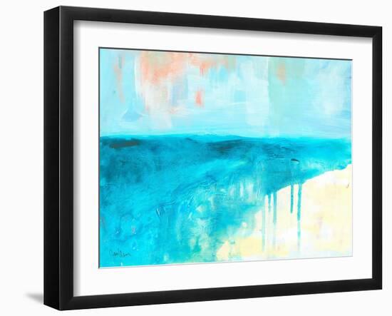 Coastal Blues 2-Jan Weiss-Framed Art Print