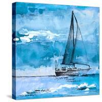 Coastal Boats in Watercolor I-Lanie Loreth-Stretched Canvas