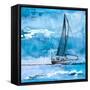 Coastal Boats in Watercolor I-Lanie Loreth-Framed Stretched Canvas