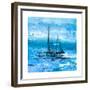 Coastal Boats in Watercolor II-Lanie Loreth-Framed Premium Giclee Print