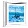 Coastal Boats in Watercolor II-Lanie Loreth-Framed Premium Giclee Print