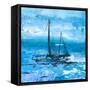 Coastal Boats in Watercolor II-Lanie Loreth-Framed Stretched Canvas