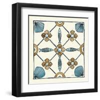 Coastal Breeze Tile II-Anne Tavoletti-Framed Art Print