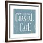 Coastal Cafe Square-Elizabeth Medley-Framed Art Print