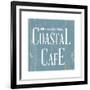 Coastal Cafe Square-Elizabeth Medley-Framed Art Print