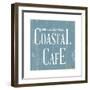 Coastal Cafe Square-Elizabeth Medley-Framed Art Print