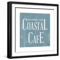 Coastal Cafe Square-Elizabeth Medley-Framed Art Print