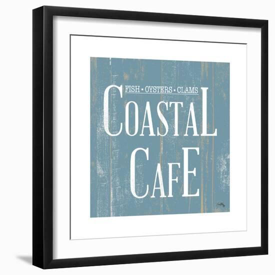 Coastal Cafe Square-Elizabeth Medley-Framed Art Print