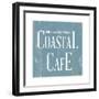 Coastal Cafe Square-Elizabeth Medley-Framed Art Print