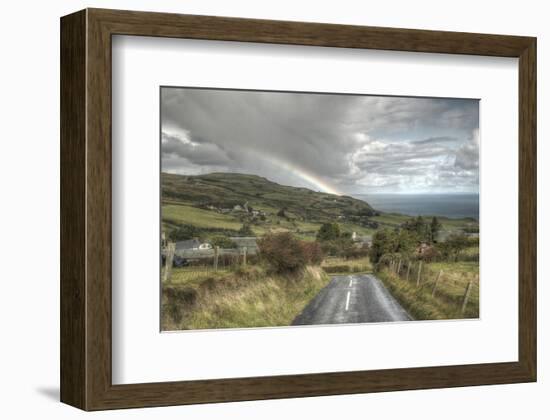 Coastal Causeway Ireland-null-Framed Art Print