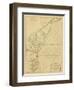 Coastal Chart of the East Coast-Captain N. Holland-Framed Art Print