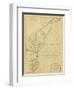 Coastal Chart of the East Coast-Captain N. Holland-Framed Art Print