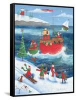 Coastal Christmas-Peter Adderley-Framed Stretched Canvas