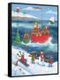 Coastal Christmas-Peter Adderley-Framed Stretched Canvas