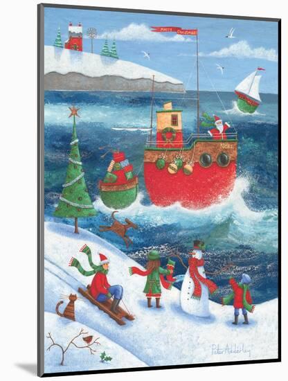 Coastal Christmas-Peter Adderley-Mounted Art Print