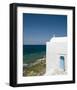 Coastal Church Mykonos Greece-null-Framed Art Print