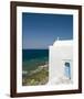 Coastal Church Mykonos Greece-null-Framed Art Print