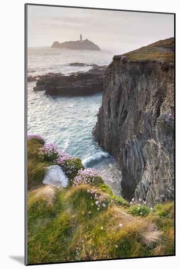 Coastal Cliffs, Godrevy Point, Nr St Ives, Cornwall, England-Paul Harris-Mounted Photographic Print