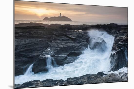 Coastal Cliffs, Godrevy Point, Nr St Ives, Cornwall, England-Paul Harris-Mounted Photographic Print