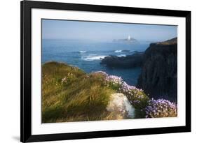 Coastal Cliffs, Godrevy Point, Nr St Ives, Cornwall, England-Paul Harris-Framed Photographic Print