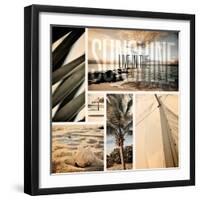 Coastal Collage I-Susan Bryant-Framed Art Print