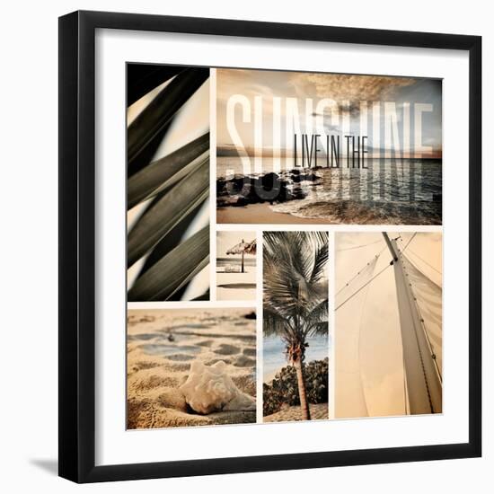 Coastal Collage I-Susan Bryant-Framed Art Print