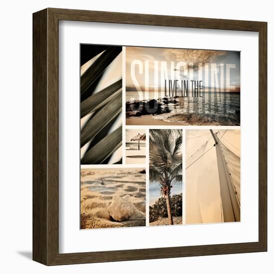 Coastal Collage I-Susan Bryant-Framed Art Print