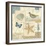 Coastal Collage IV-Pela Design-Framed Premium Giclee Print