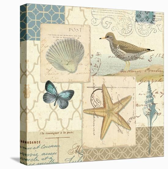 Coastal Collage IV-Pela Design-Stretched Canvas