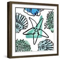 Coastal Contours Fusion II-Elizabeth Medley-Framed Art Print