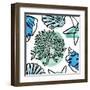 Coastal Contours Fusion IV-Elizabeth Medley-Framed Art Print