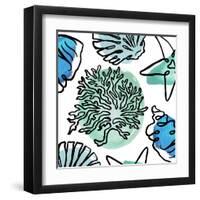 Coastal Contours Fusion IV-Elizabeth Medley-Framed Art Print