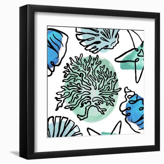 Coastal Contours Fusion IV-Elizabeth Medley-Framed Art Print