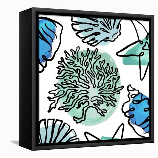 Coastal Contours Fusion IV-Elizabeth Medley-Framed Stretched Canvas