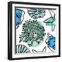 Coastal Contours Fusion IV-Elizabeth Medley-Framed Art Print