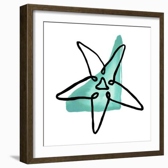 Coastal Contours II-Elizabeth Medley-Framed Art Print