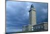 Coastal control path, cap Frehel, Brittany (Cote d'Emeraude). Stormy sky. 2009-Gilles Targat-Mounted Photographic Print