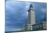 Coastal control path, cap Frehel, Brittany (Cote d'Emeraude). Stormy sky. 2009-Gilles Targat-Mounted Photographic Print