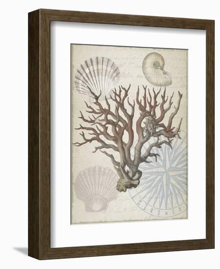 Coastal Coral-Lula Bijoux-Framed Art Print