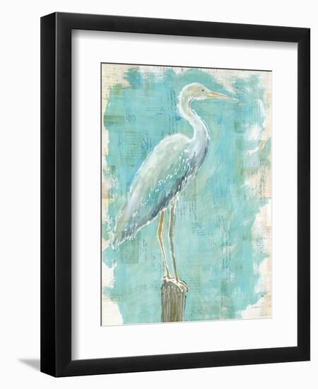 Coastal Egret I V2-Sue Schlabach-Framed Art Print