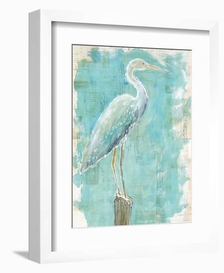 Coastal Egret I V2-Sue Schlabach-Framed Art Print