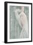 Coastal Egret II Green-Albena Hristova-Framed Art Print