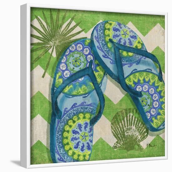 Coastal Flip Flops I-Paul Brent-Framed Art Print