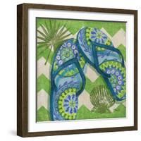 Coastal Flip Flops I-Paul Brent-Framed Art Print