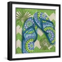 Coastal Flip Flops I-Paul Brent-Framed Art Print