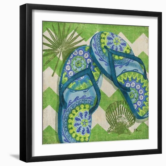 Coastal Flip Flops I-Paul Brent-Framed Art Print