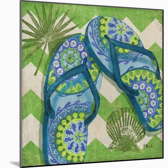 Coastal Flip Flops I-Paul Brent-Mounted Art Print