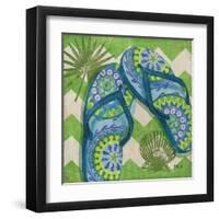 Coastal Flip Flops I-Paul Brent-Framed Art Print